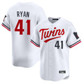 Ndoa M.Twins #41 Joe Ryan Player White Home Limited Stitched Jerseys