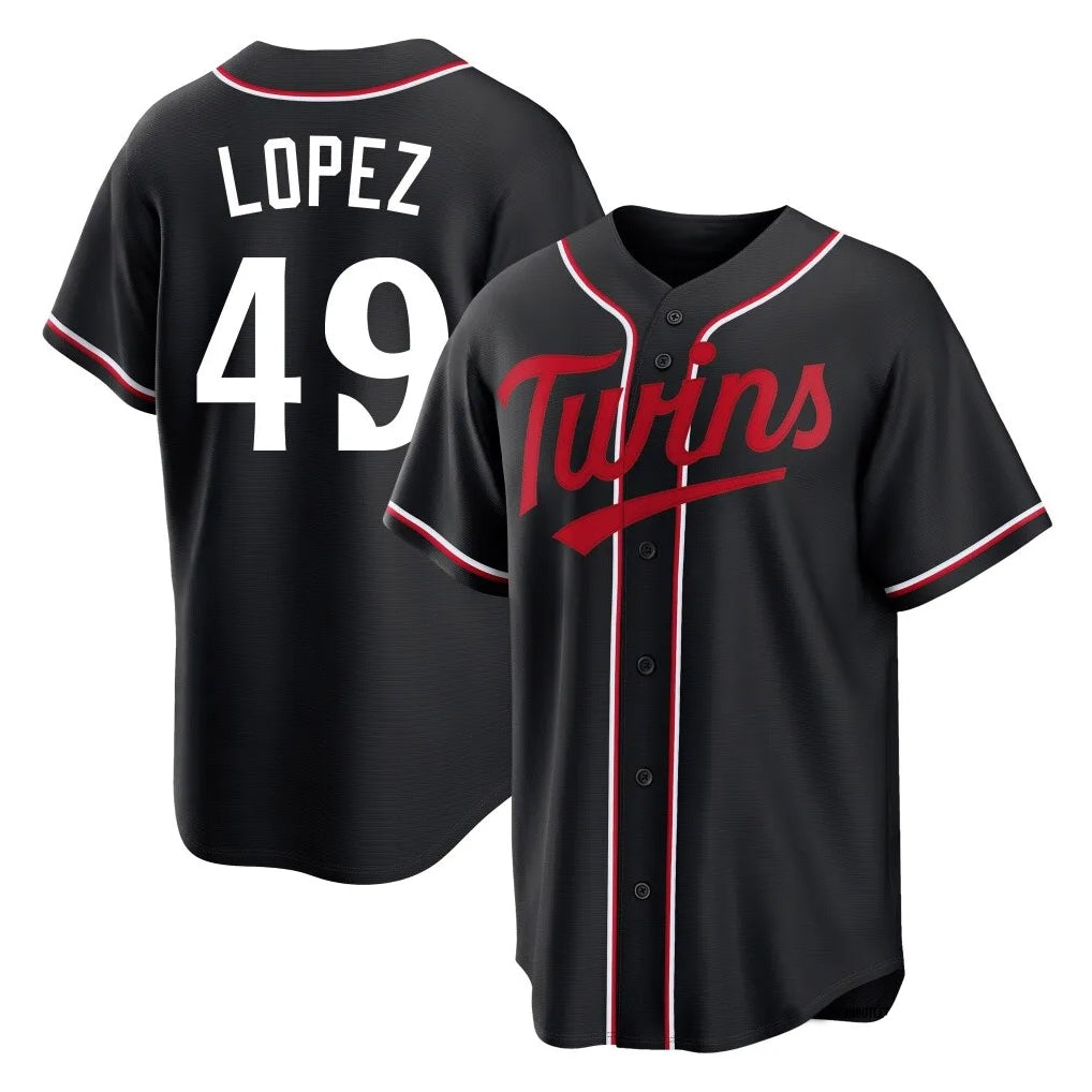 Ndoa M.Twins #49 Pablo Lopez Player Black Fashion Out Home Limited Stitched Jerseys