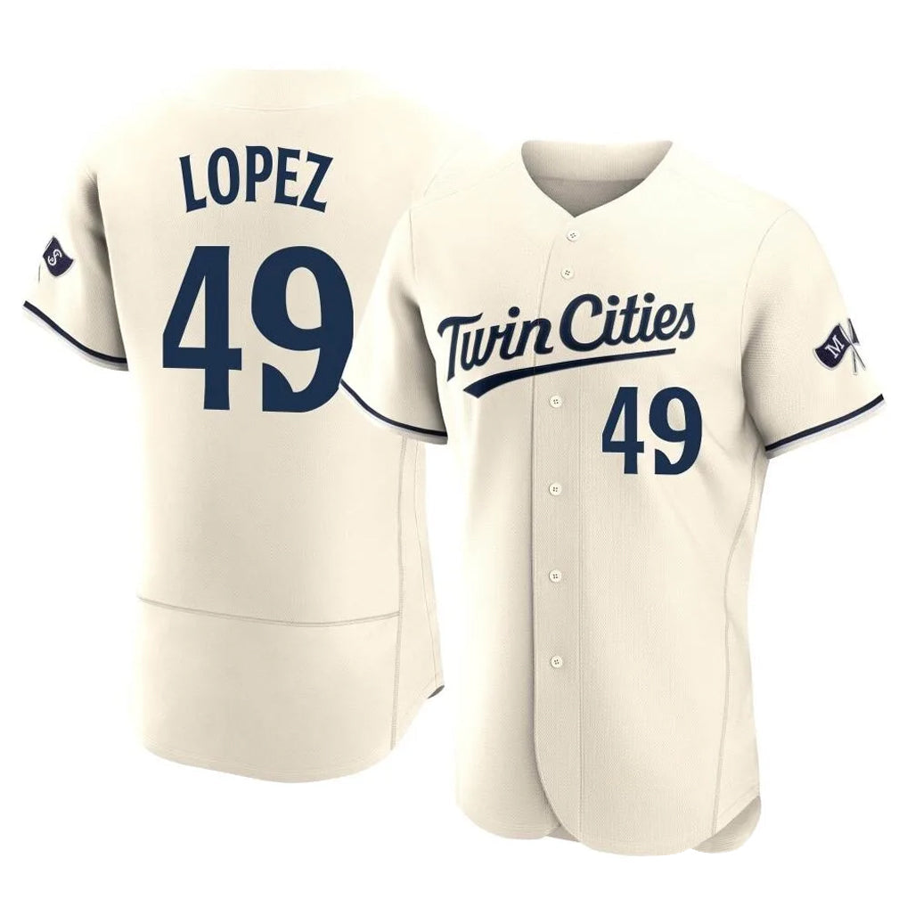 Ndoa M.Twins #49 Pablo Lopez Player Cream Home Limited Elite Stitched Jerseys