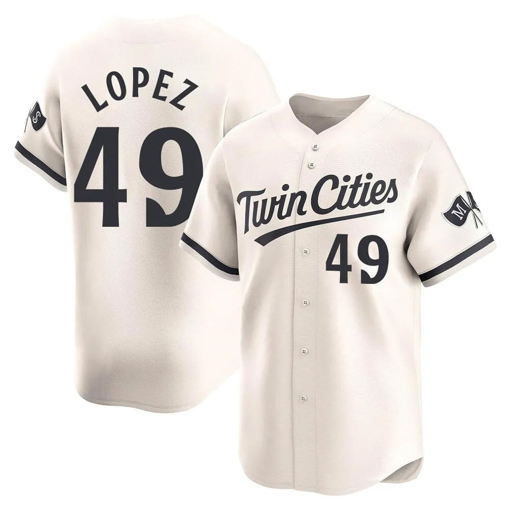 Ndoa M.Twins #49 Pablo Lopez Player Cream Home Limited Stitched Jerseys