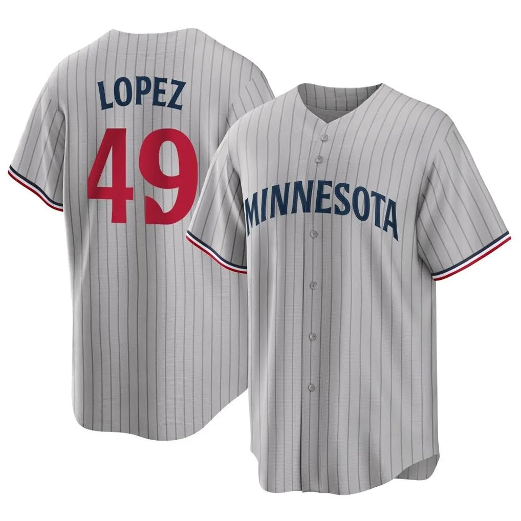 Ndoa M.Twins #49 Pablo Lopez Player Gray Game Limited Home Stitched Jerseys