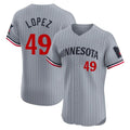 Ndoa M.Twins #49 Pablo Lopez Player Gray Home Limited Elite Stitched Jerseys