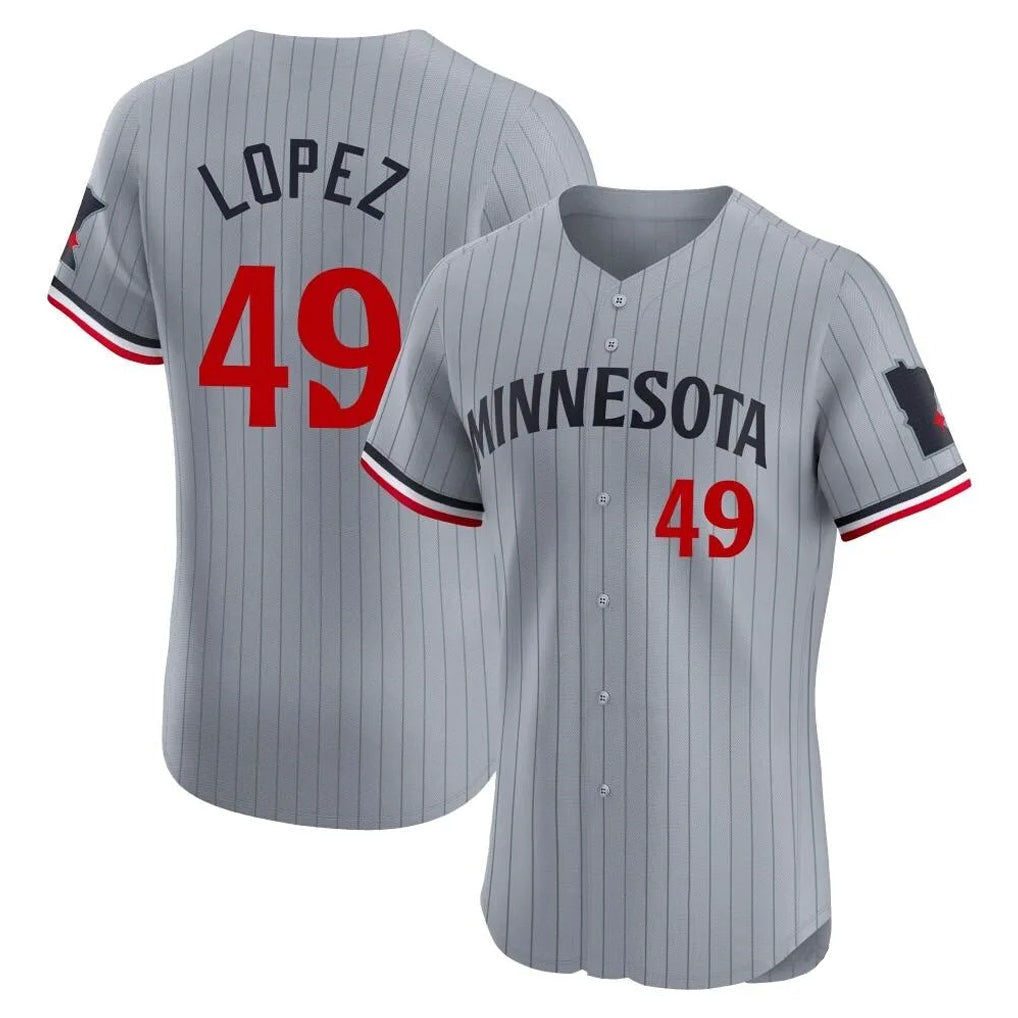Ndoa M.Twins #49 Pablo Lopez Player Gray Home Limited Elite Stitched Jerseys