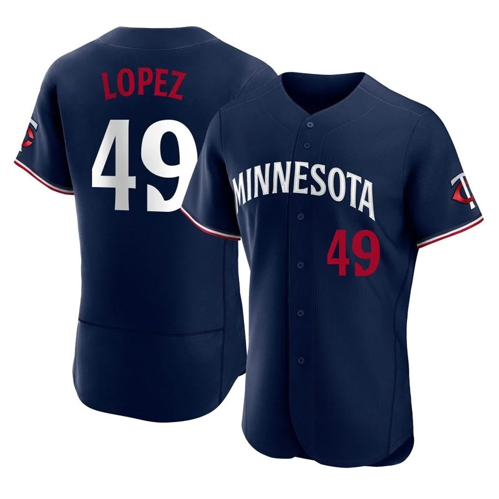 Ndoa M.Twins #49 Pablo Lopez Player Navy Replica Home Limited Elite Stitched Jerseys
