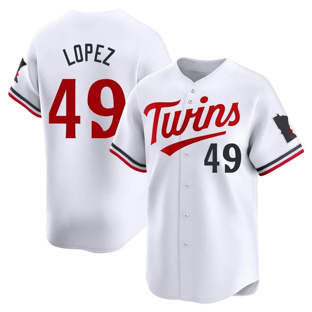 Ndoa M.Twins #49 Pablo Lopez Player White Home Limited Stitched Jerseys