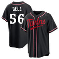 Ndoa M.Twins #56 Josh Bell Player Black Fashion Out Home Limited Stitched Jerseys