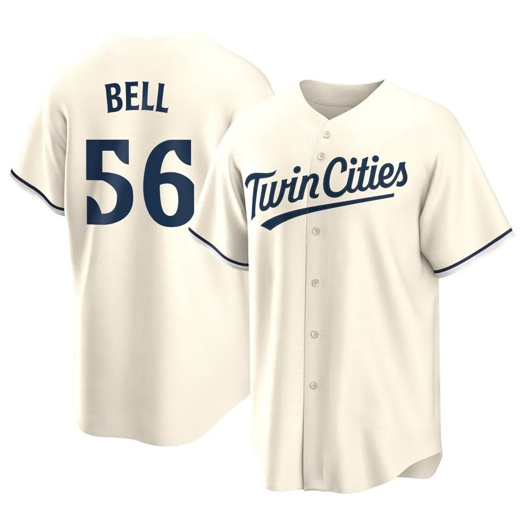 Ndoa M.Twins #56 Josh Bell Player Cream Game Limited Home Stitched Jerseys