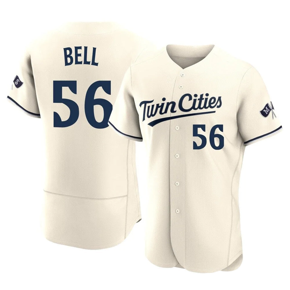 Ndoa M.Twins #56 Josh Bell Player Cream Home Limited Elite Stitched Jerseys