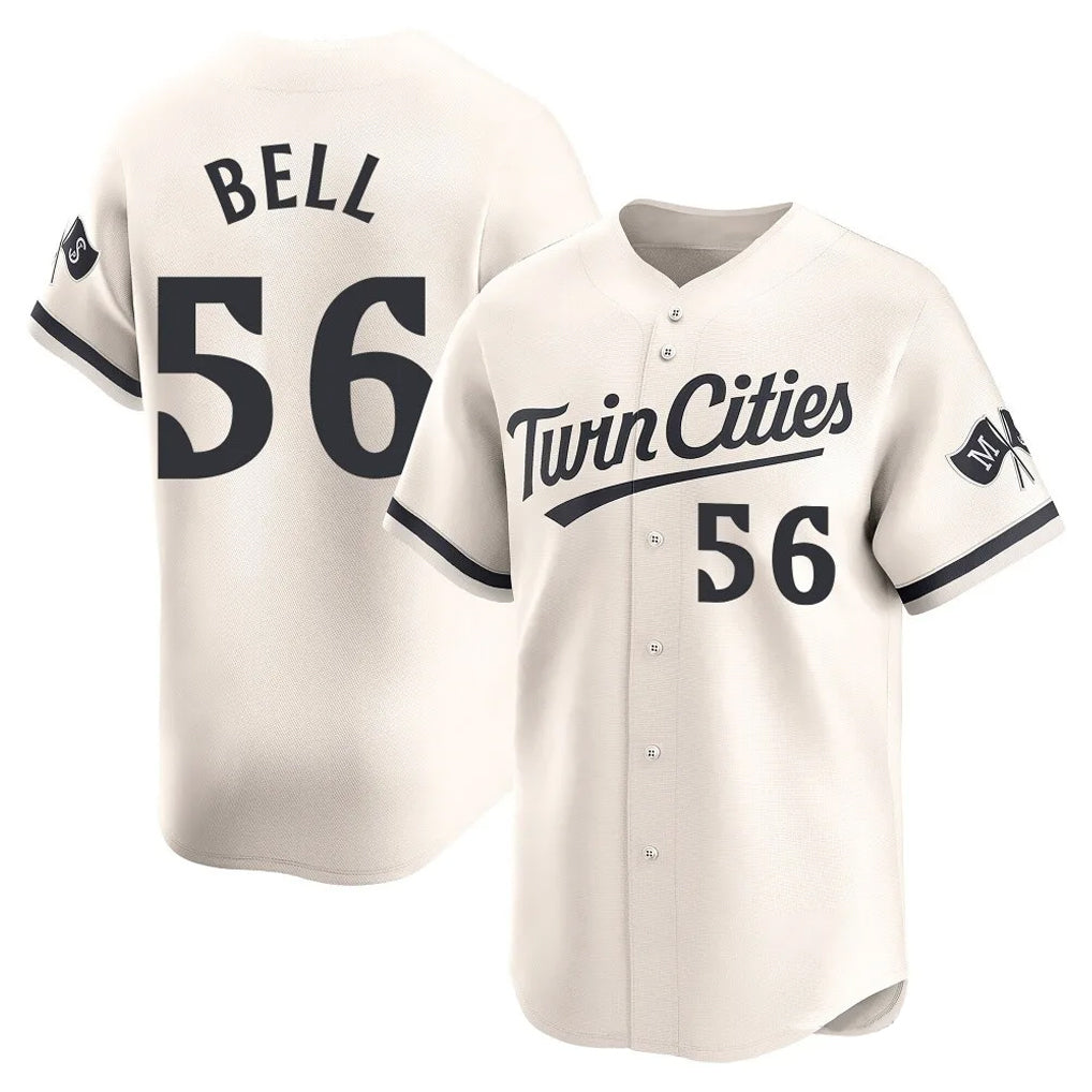 Ndoa M.Twins #56 Josh Bell Player Cream Home Limited Stitched Jerseys