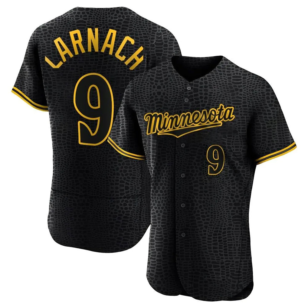 Ndoa M.Twins #9 Trevor Larnach Player Black Snake Skin City Home Limited Elite Stitched Jerseys