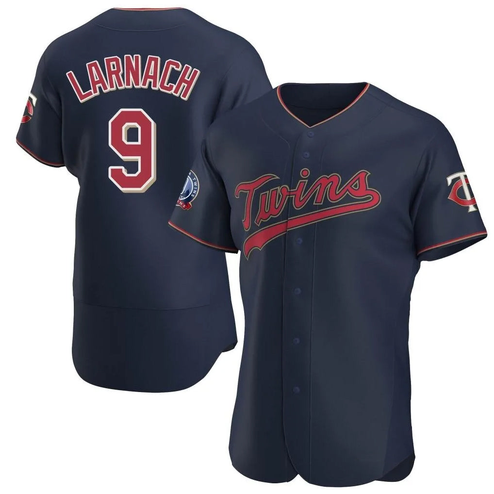 Ndoa M.Twins #9 Trevor Larnach Player Navy 60th Home Limited Elite Stitched Jerseys