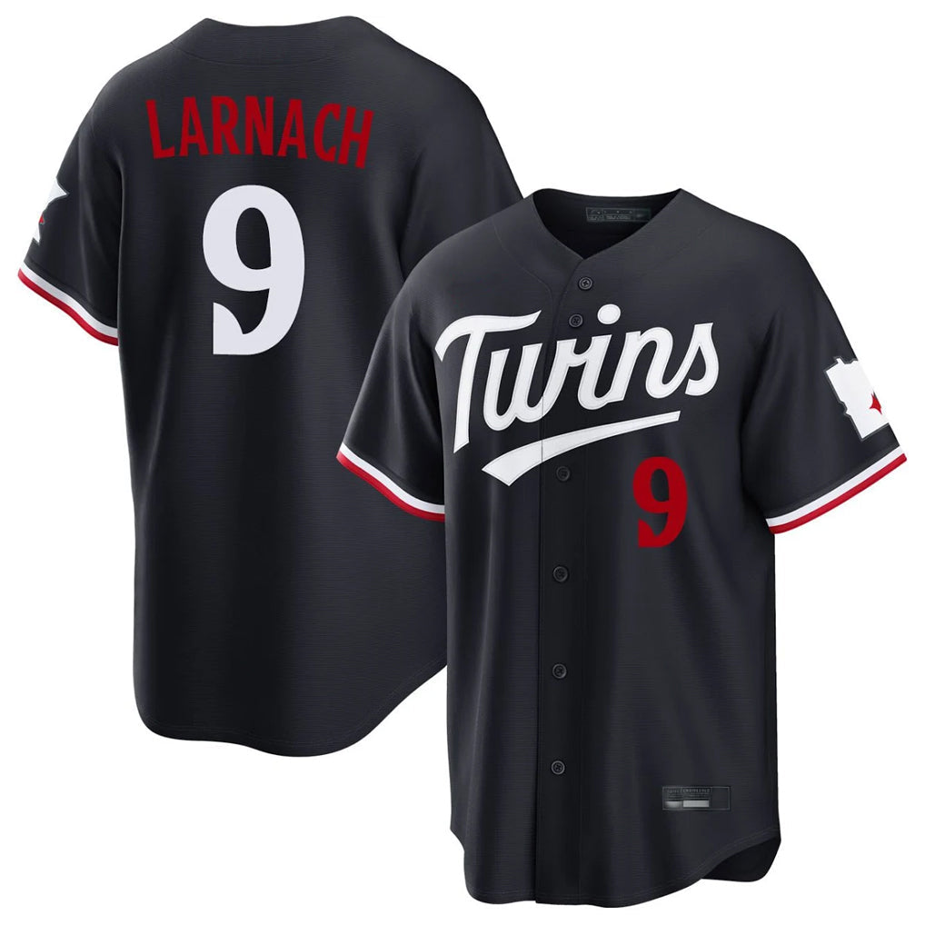 Ndoa M.Twins #9 Trevor Larnach Player Navy Home Game Stitched Jerseys