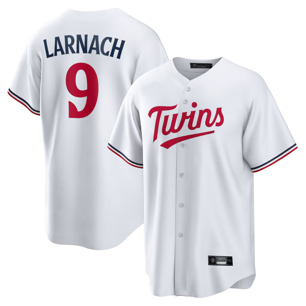 Ndoa M.Twins #9 Trevor Larnach Player White Home Game Stitched Jerseys