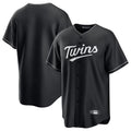 Ndoa Minnesota Twins Blank Player Black Home Game Stitched Jerseys