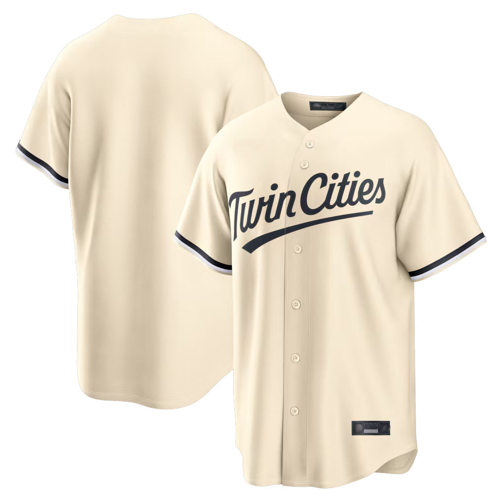 Ndoa Minnesota Twins Blank Player Cream Game Limited Home Stitched Jerseys