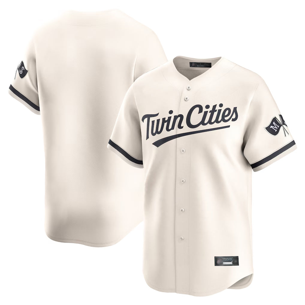 Ndoa Minnesota Twins Blank Player Cream Home Limited Stitched Jerseys