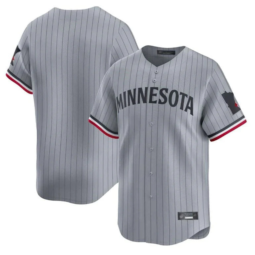 Ndoa Minnesota Twins Blank Player Gray Home Limited Stitched Jerseys