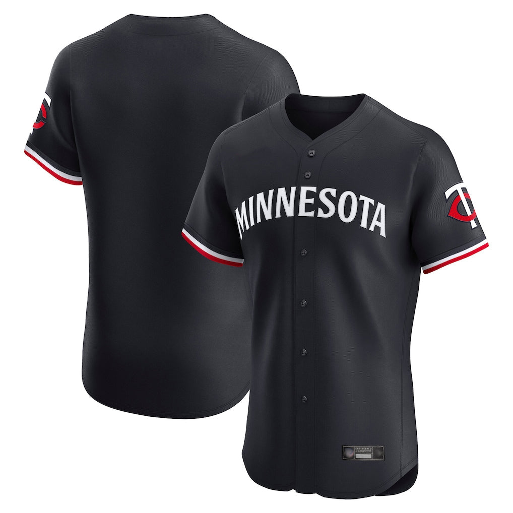 Ndoa Minnesota Twins Blank Player Navy Home Limited Elite Stitched Jerseys