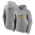 Ndoa MN.Vikings Gray LOGO Pullover Hoodies Blank Player Home Game Stitched Jerseys