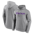 Ndoa MN.Vikings Gray LOGO Pullover Hoodies Home Game Blank Player Stitched Jerseys