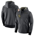 Ndoa MN.Vikings Gray Pullover Hoodies Home Game Blank Player Stitched Jerseys