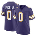 Ndoa MN.Vikings #0 Ivan Pace Jr. Player Purple Classic Home Game Stitched Jerseys