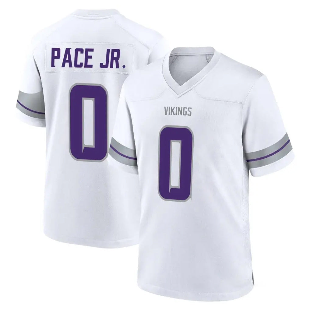Ndoa MN.Vikings #0 Ivan Pace Jr. Player White Alternate Home Game Stitched Jerseys