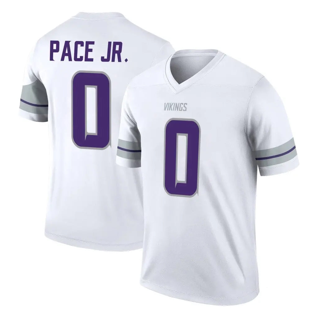 Ndoa MN.Vikings #0 Ivan Pace Jr. Player White Alternate Legend Home Game Stitched Jerseys