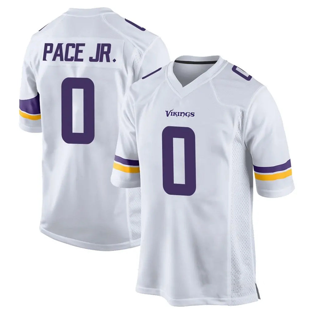 Ndoa MN.Vikings #0 Ivan Pace Jr. Player White Home Game Stitched Jerseys