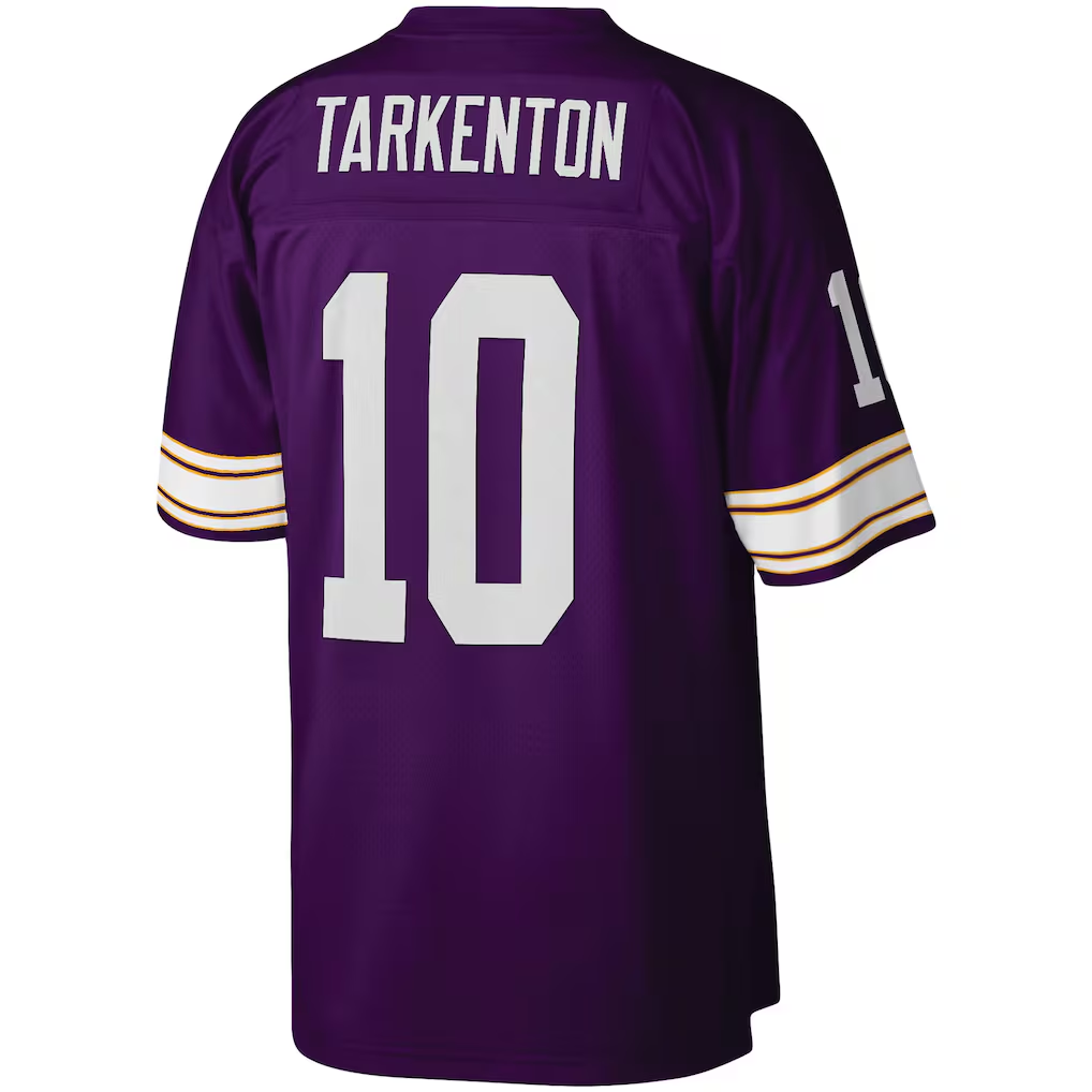 Ndoa MN.Vikings #10 Fran Tarkenton Mitchell & Ness Purple Legacy Replica Jersey