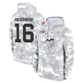 Ndoa MN.Vikings #16 Will Reichard Player Arctic Camo Salute to Service Pullover Hoodies Limited Game Stitched Jerseys