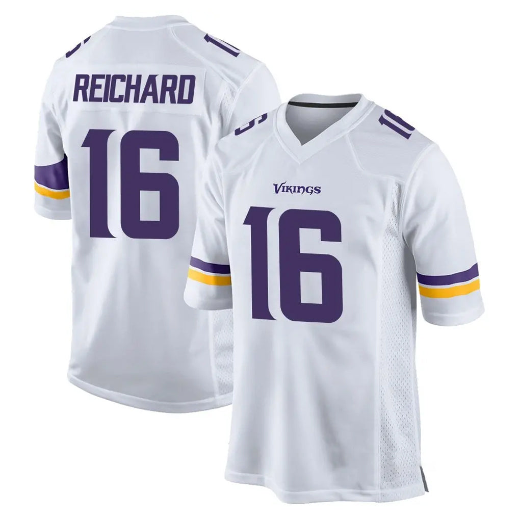 Ndoa MN.Vikings #16 Will Reichard Player White Home Game Stitched Jerseys