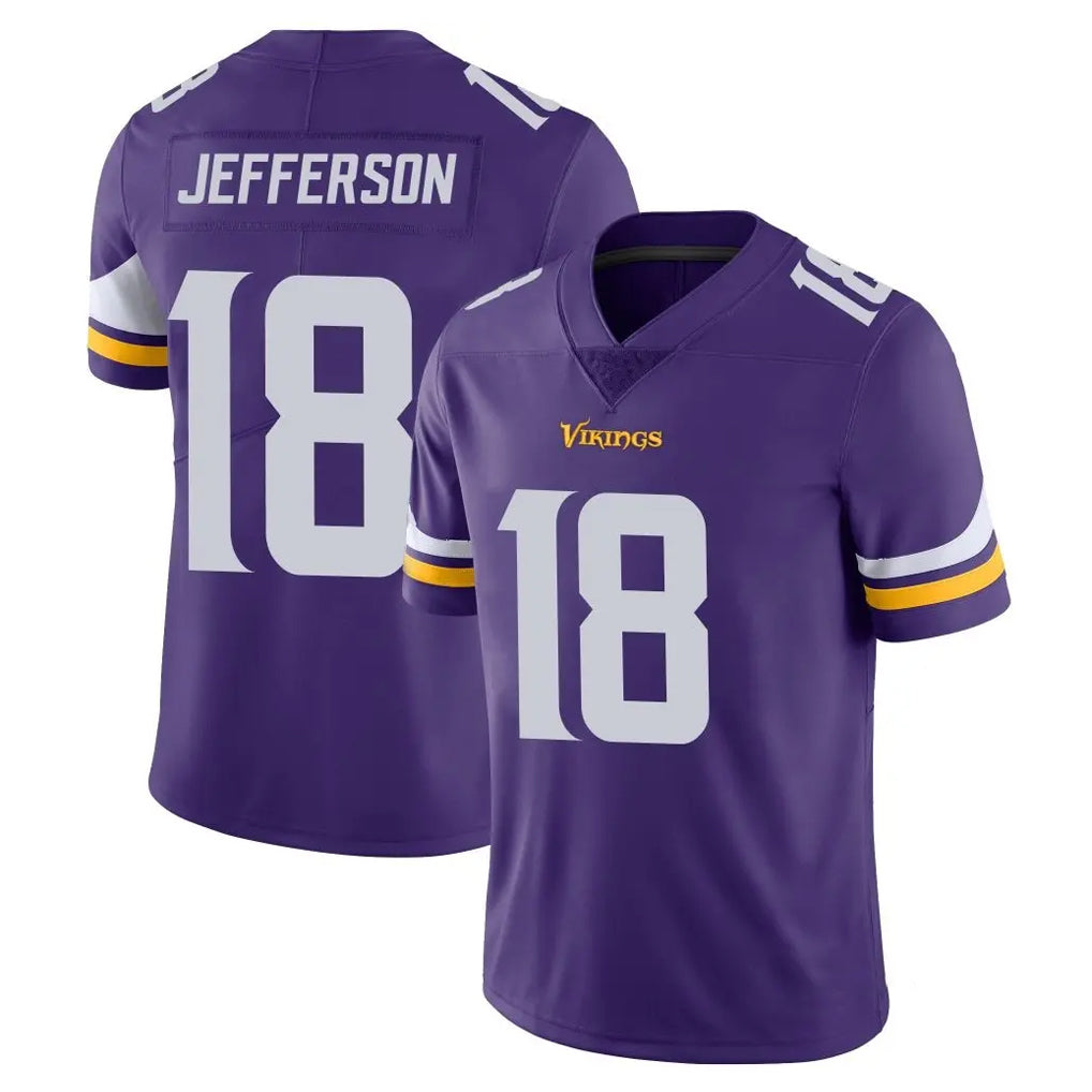 Ndoa MN.Vikings #18 Justin Jefferson Player Purple Limited Vapor Untouchable Home Game Stitched Jerseys