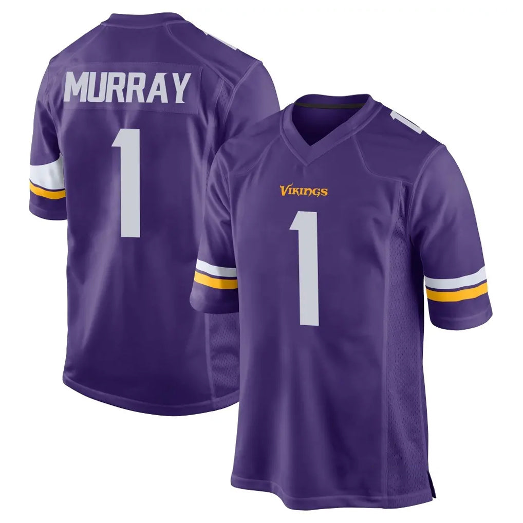 Ndoa MN.Vikings #1 Kyler Murray Player Purple Home Game Stitched Jerseys
