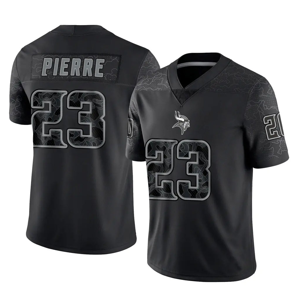 Ndoa MN.Vikings #23 James Pierre Player Black Reflective LImited Home Game Stitched Jerseys
