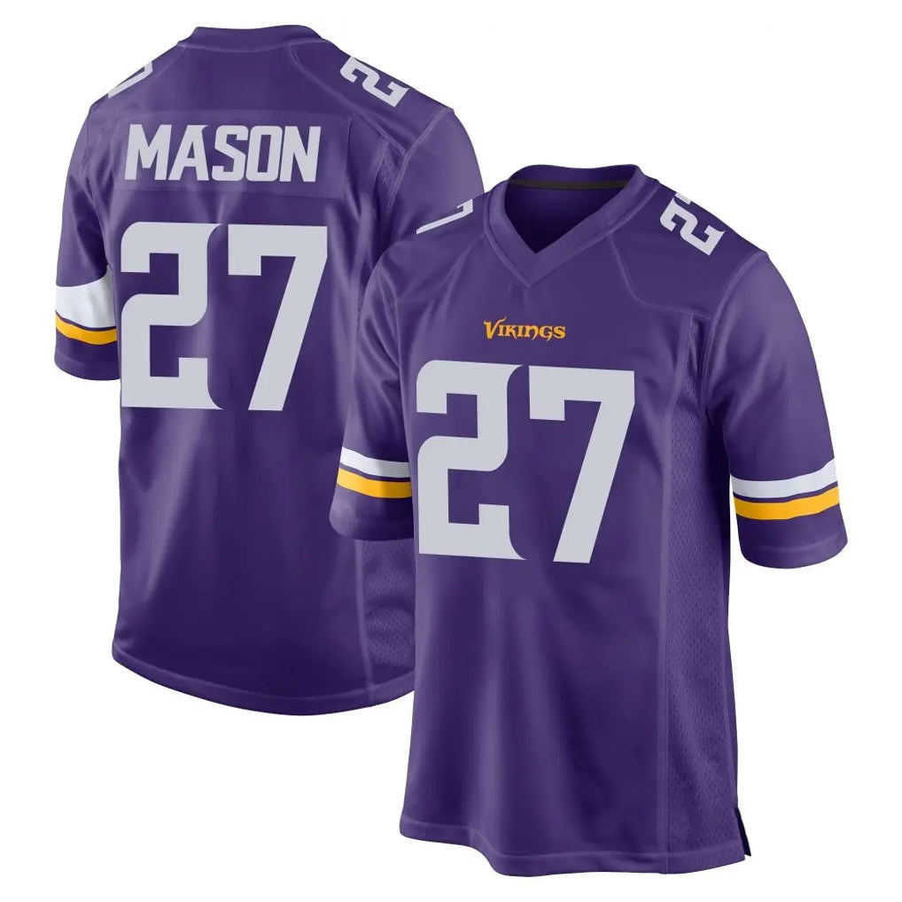 Ndoa MN.Vikings #27 Jordan Mason Player Purple Home Game Stitched Jerseys