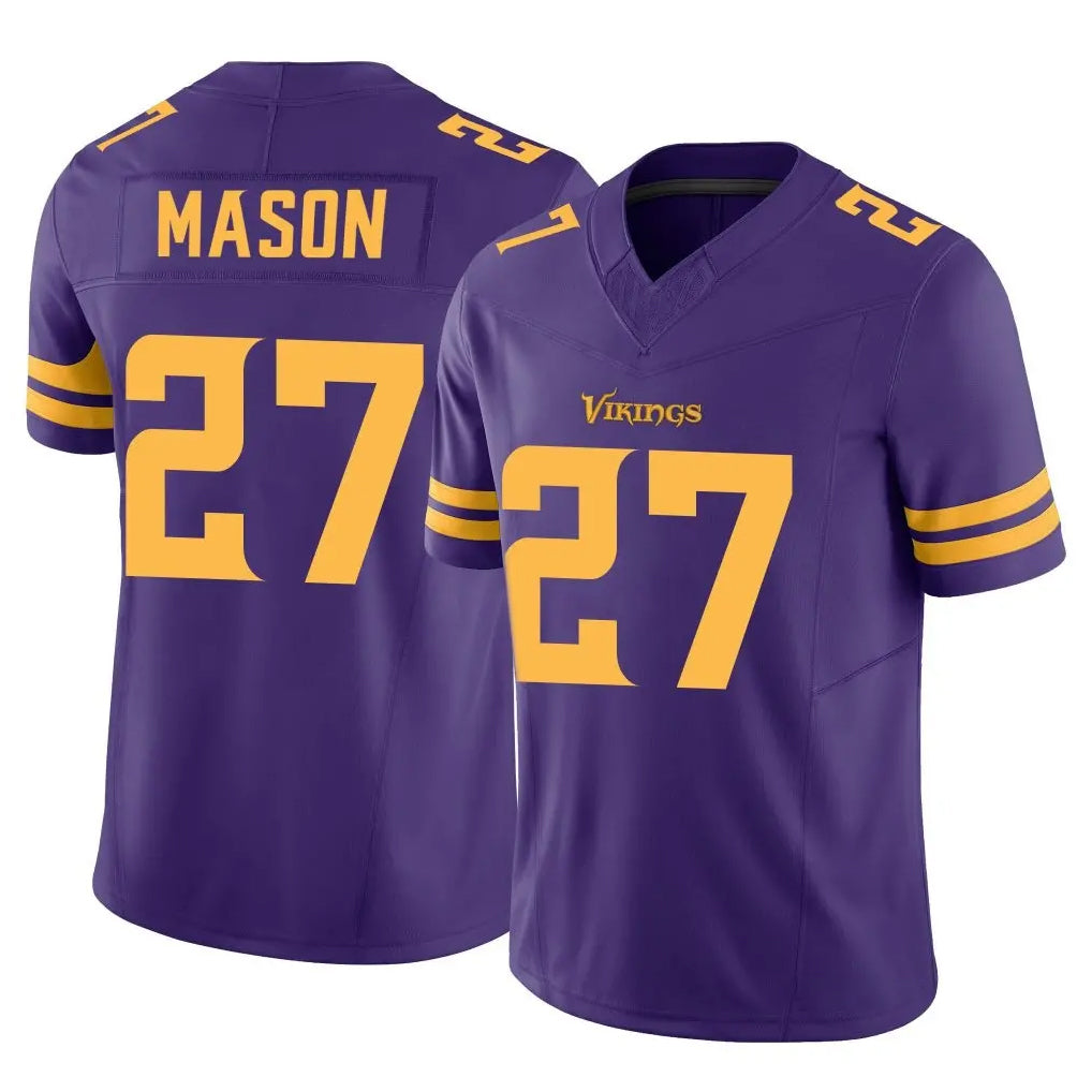 Ndoa MN.Vikings #27 Jordan Mason Player Purple Limited Alternate Vapor F.U.S.E. Home Game Stitched Jerseys