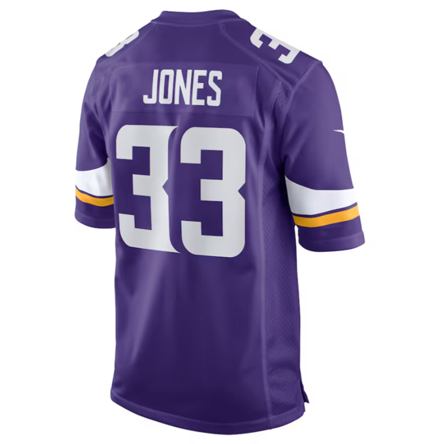 Ndoa MN.Vikings #33 Aaron Jones Purple Game Player Jersey Stitched American Stitched Jersey