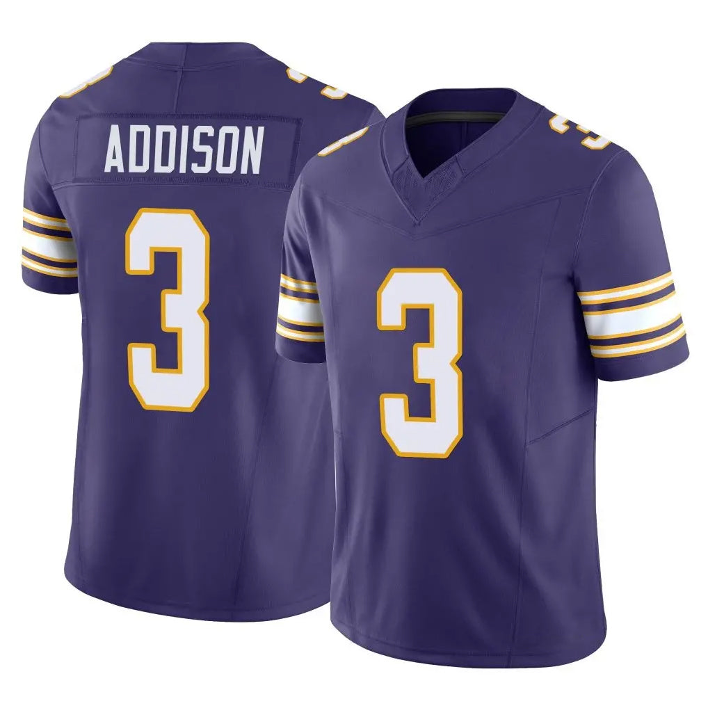 Ndoa MN.Vikings #3 Jordan Addison Player Purple Limited Classic Vapor F.U.S.E. Home Game Stitched Jerseys