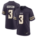 Ndoa MN.Vikings #3 Jordan Addison Purple 2026 Rivalries Collection Game Stitched Jerseys