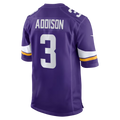 Ndoa MN.Vikings #3 Jordan Addison Purple Game Stitched Jerseys