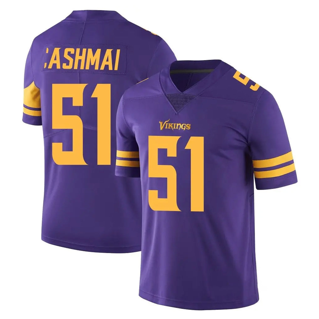 Ndoa MN.Vikings #51 Blake Cashman Player Purple Limited Color Rush Home Game Stitched Jerseys