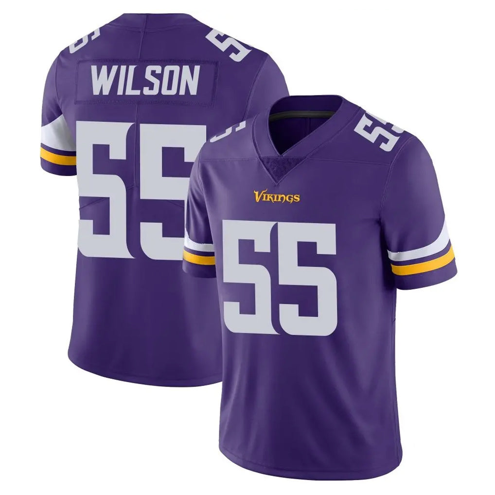 Ndoa MN.Vikings #55 Eric Wilson Player Purple Limited Vapor Untouchable Home Game Stitched Jerseys