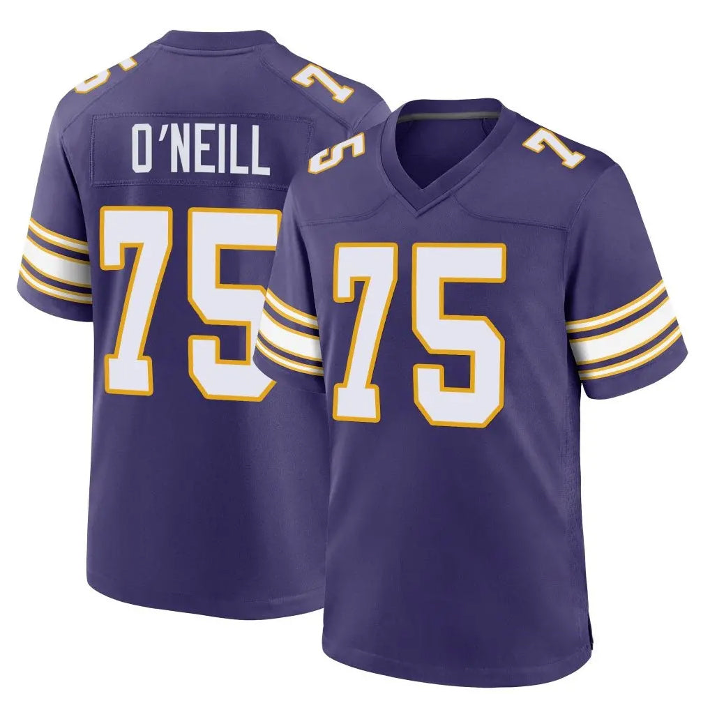 Ndoa MN.Vikings #75 Brian O'Neill Player Purple Classic Home Game Stitched Jerseys