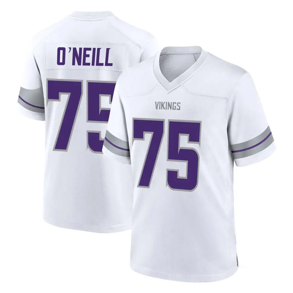 Ndoa MN.Vikings #75 Brian O'Neill Player White Alternate Home Game Stitched Jerseys