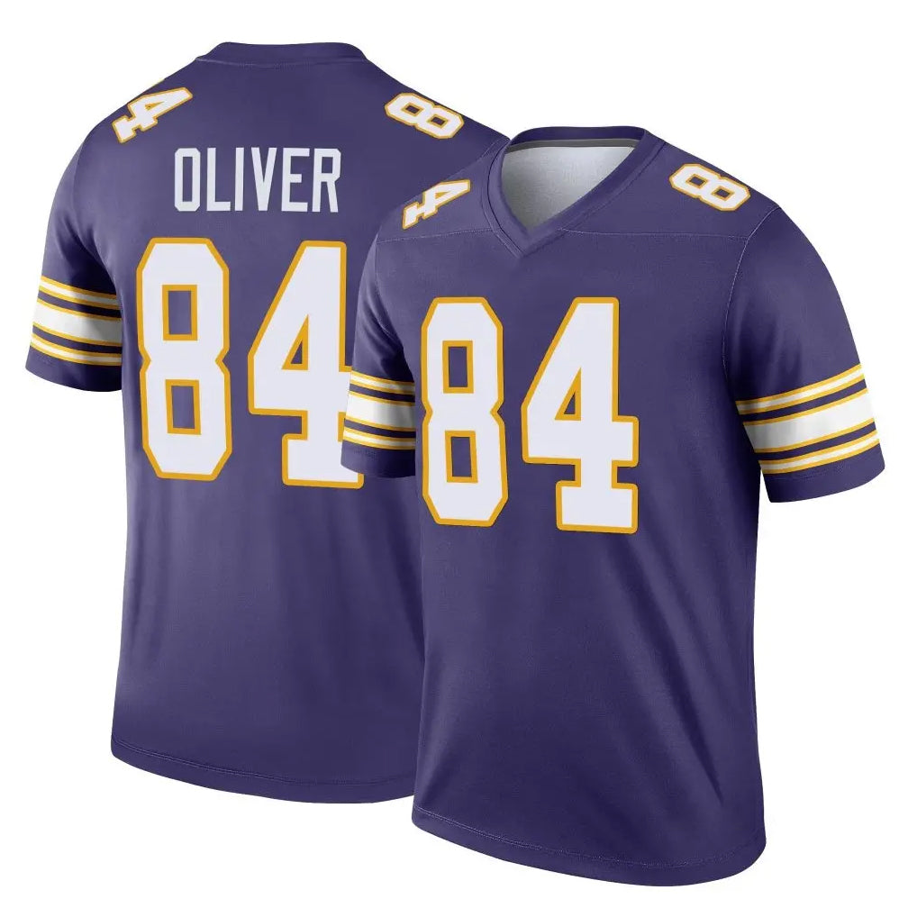Ndoa MN.Vikings #84 Josh Oliver Player Purple Limited Classic Home Game Stitched Jerseys