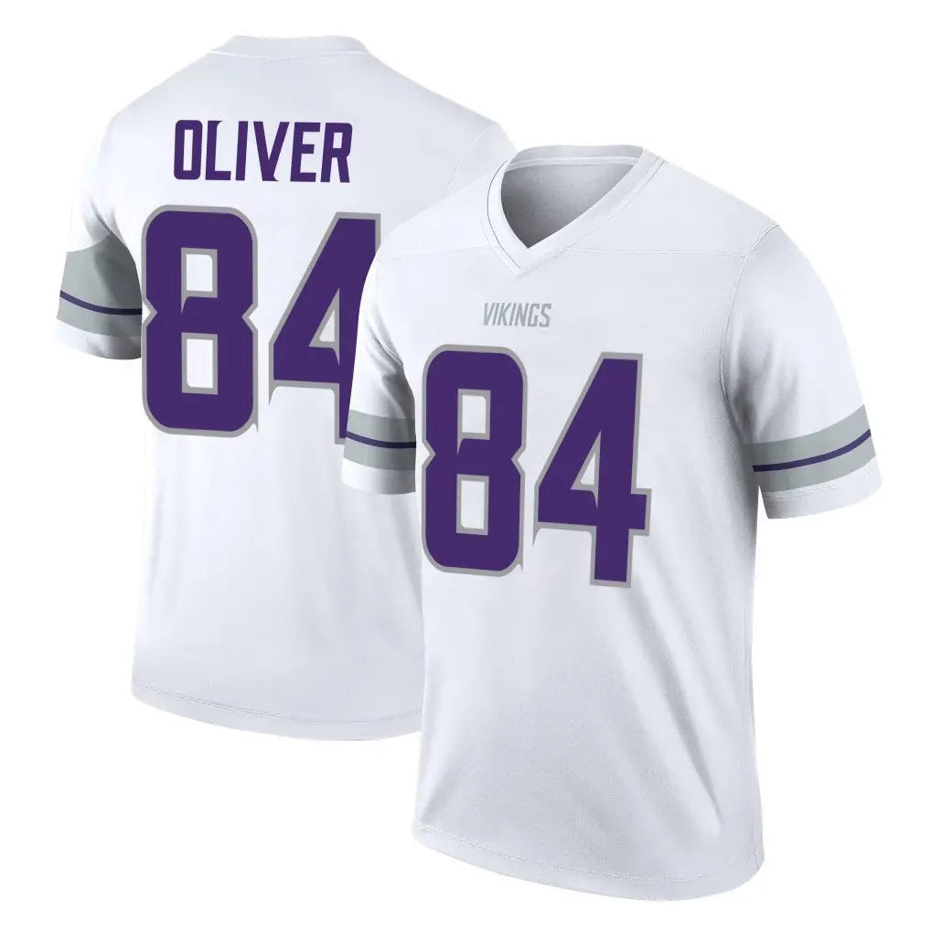 Ndoa MN.Vikings #84 Josh Oliver Player White Alternate Legend Home Game Stitched Jerseys