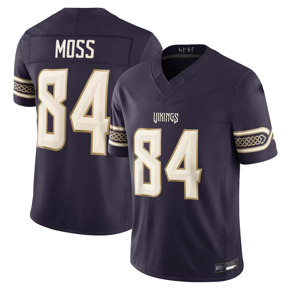 Ndoa MN.Vikings #84 Randy Moss Purple 2026 Rivalries Collection Limited Stitched Jerseys