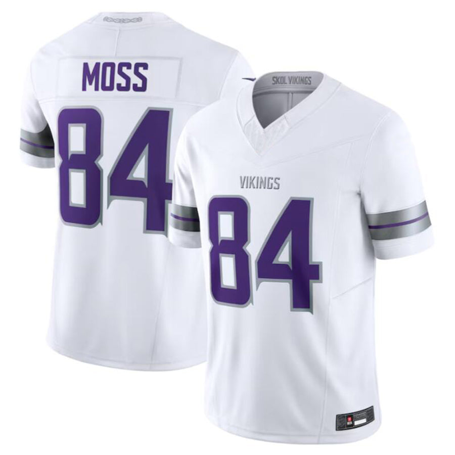 Ndoa MN.Vikings #84 Randy Moss White Alternate Retired Player American Stitched Jerseys