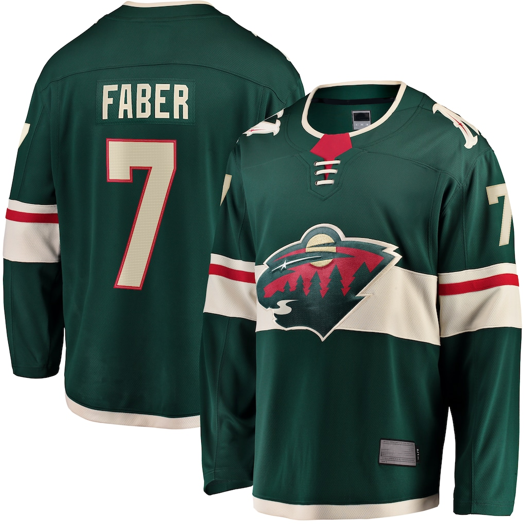 Ndoa M.Wild #7 Brock Faber Green Home Breakaway Player Jerseys
